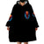 Dia De Los Muertos Skull Wearable Blanket Hoodie My Next Life I Want To Be Karma Fairy - Wonder Print Shop