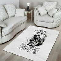 Skull Reaper Area Rug I Can't Go To Hell Devil Restrainning Order Against Me - Wonder Print Shop