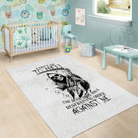 Skull Reaper Area Rug I Can't Go To Hell Devil Restrainning Order Against Me - Wonder Print Shop
