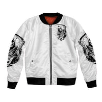 Skull Reaper Bomber Jacket I Can't Go To Hell Devil Restrainning Order Against Me - Wonder Print Shop
