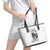 Skull Reaper Leather Tote Bag I Can't Go To Hell Devil Restrainning Order Against Me - Wonder Print Shop