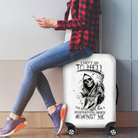 Skull Reaper Luggage Cover I Can't Go To Hell Devil Restrainning Order Against Me - Wonder Print Shop