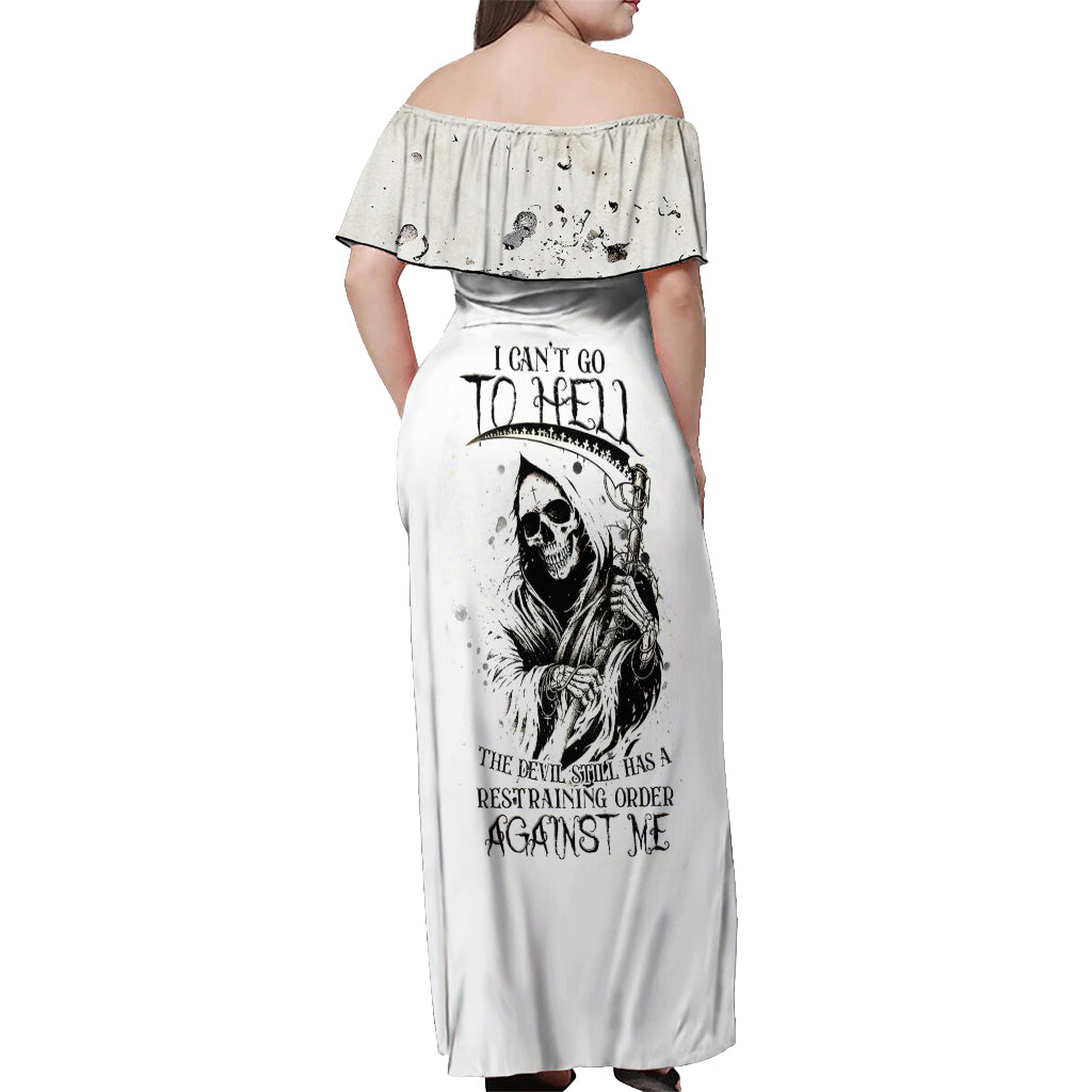 Fairy Skull Off Shoulder Maxi Dress My Next Life I Want To Be Karma Fairy - Wonder Print Shop