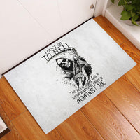 Skull Reaper Rubber Doormat I Can't Go To Hell Devil Restrainning Order Against Me - Wonder Print Shop
