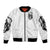 Fairy Skull Sleeve Zip Bomber Jacket My Next Life I Want To Be Karma Fairy - Wonder Print Shop
