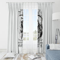 Skull Reaper Window Curtain I Can't Go To Hell Devil Restrainning Order Against Me - Wonder Print Shop