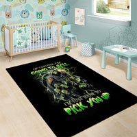 Skull Reaper Area Rug I Going To Hell Just Pick You Up - Wonder Print Shop