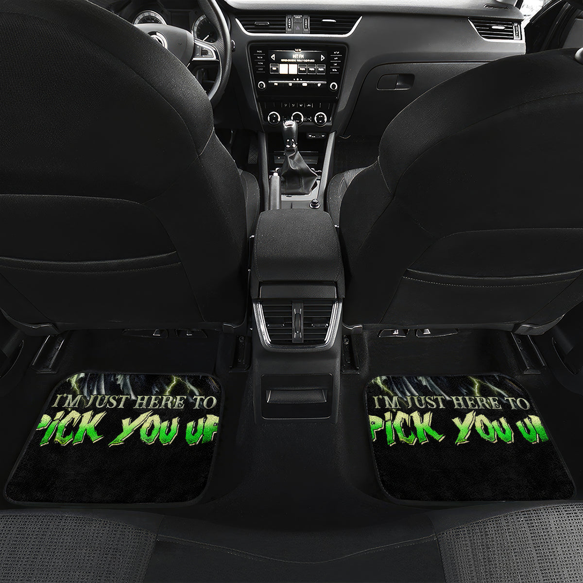 Skull Reaper Car Mats I Going To Hell Just Pick You Up - Wonder Print Shop