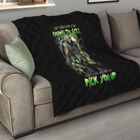 Skull Reaper Quilt I Going To Hell Just Pick You Up - Wonder Print Shop