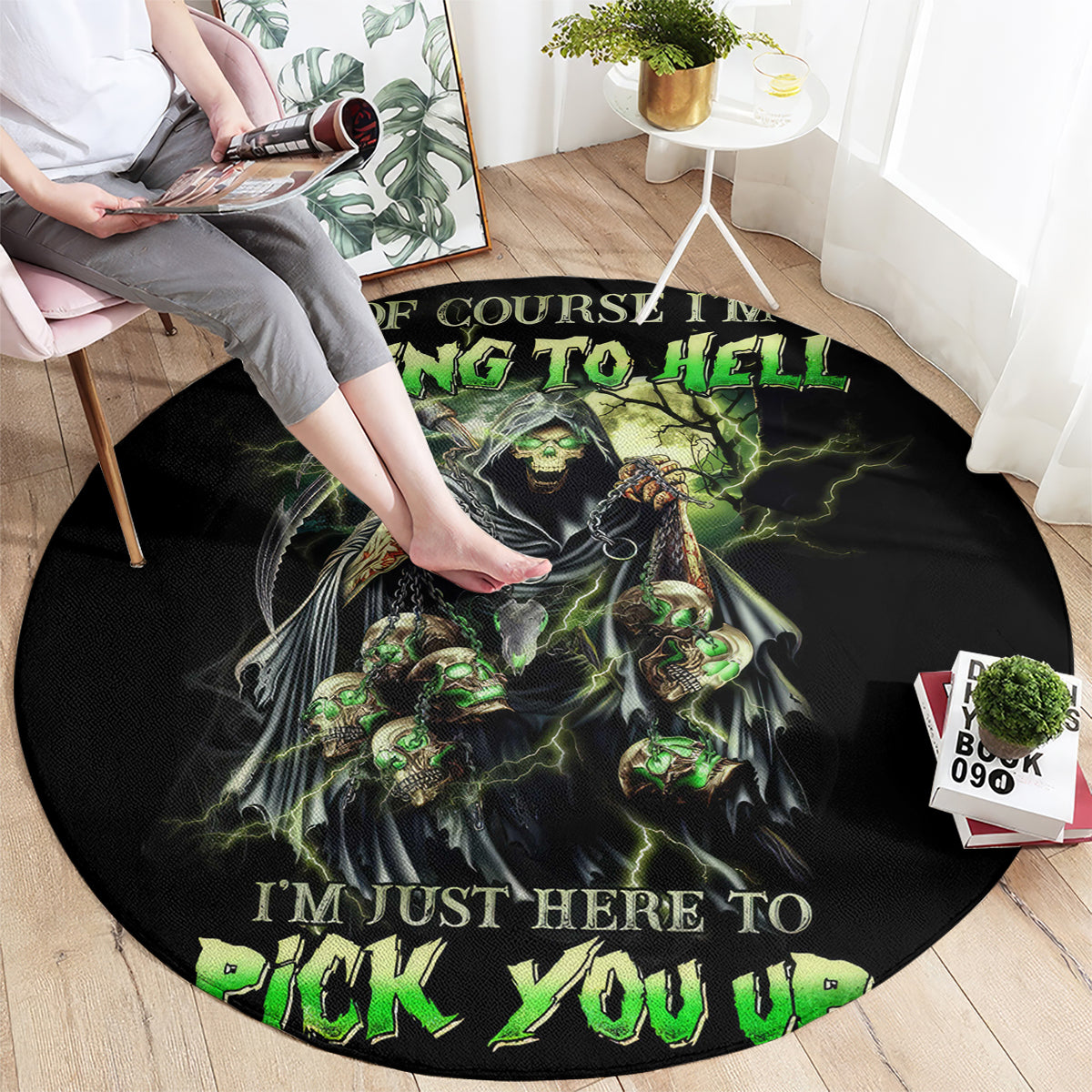 skull-reaper-round-carpet-i-going-to-hell-just-pick-you-up