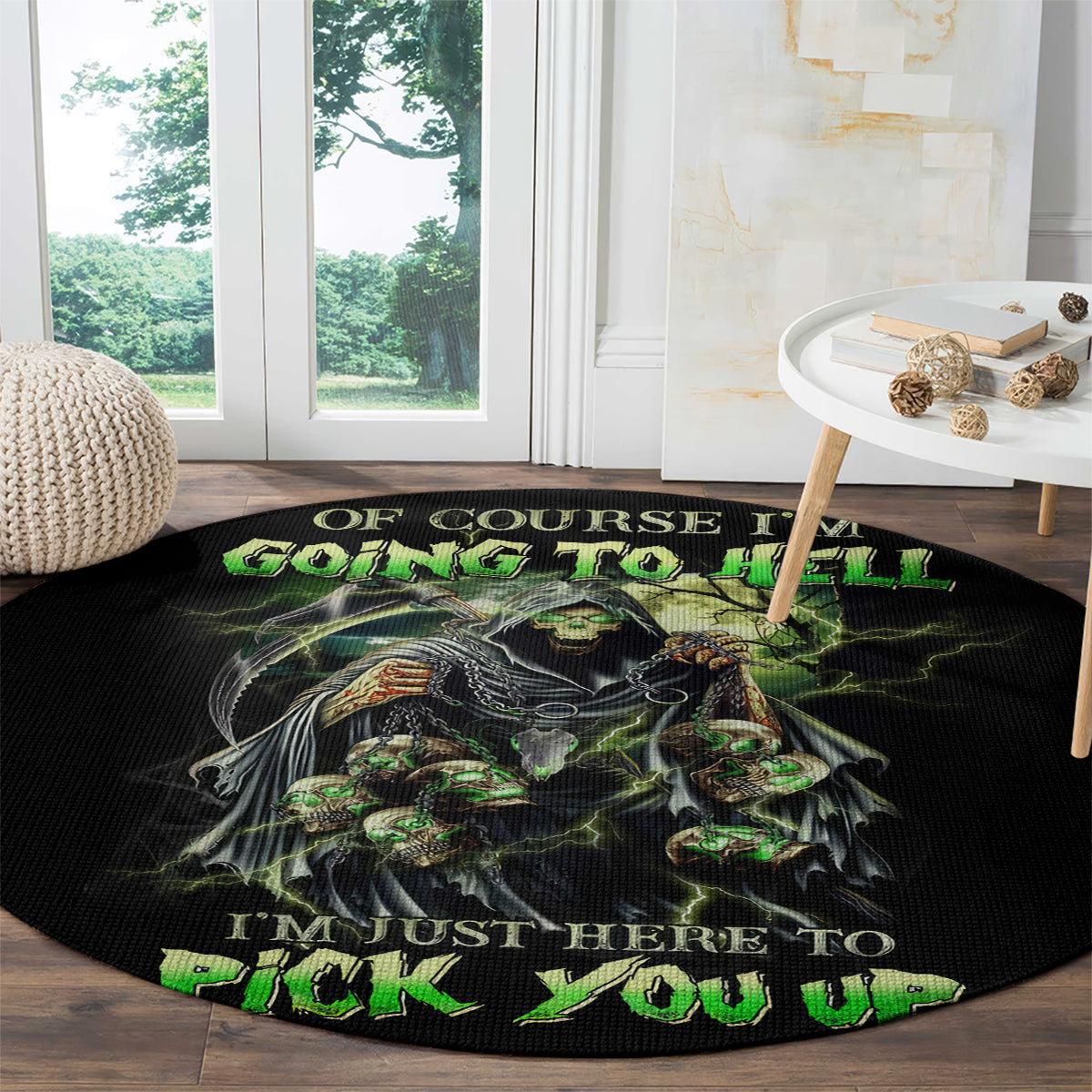 skull-reaper-round-carpet-i-going-to-hell-just-pick-you-up