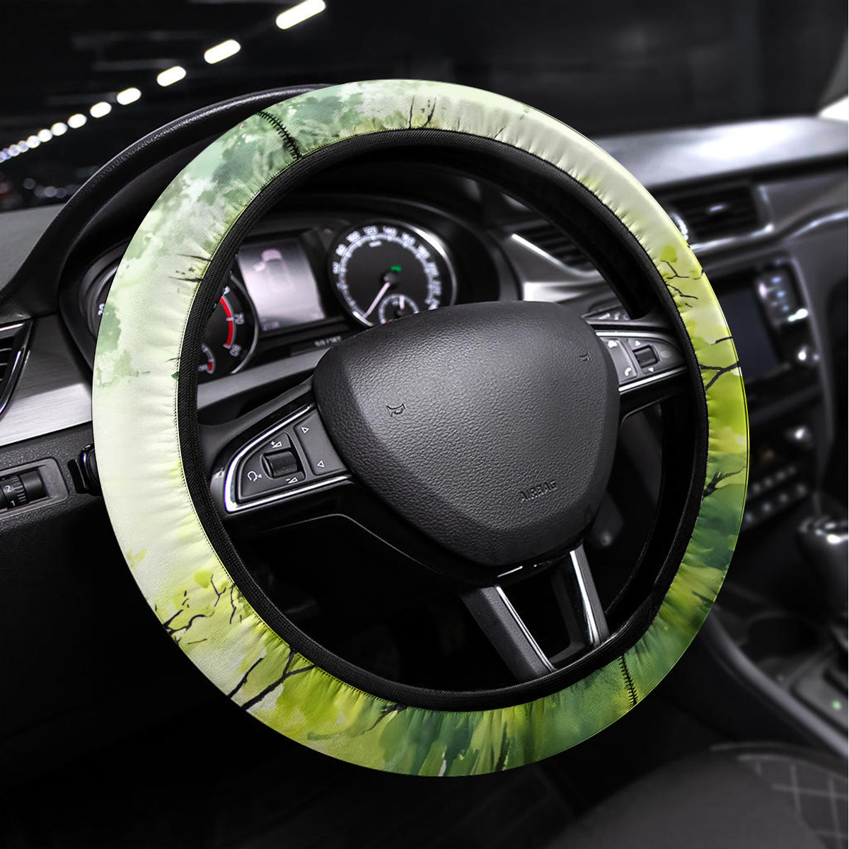 Skull Reaper Steering Wheel Cover I Going To Hell Just Pick You Up - Wonder Print Shop