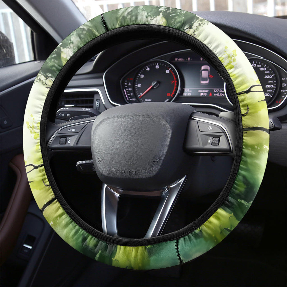 Skull Reaper Steering Wheel Cover I Going To Hell Just Pick You Up - Wonder Print Shop