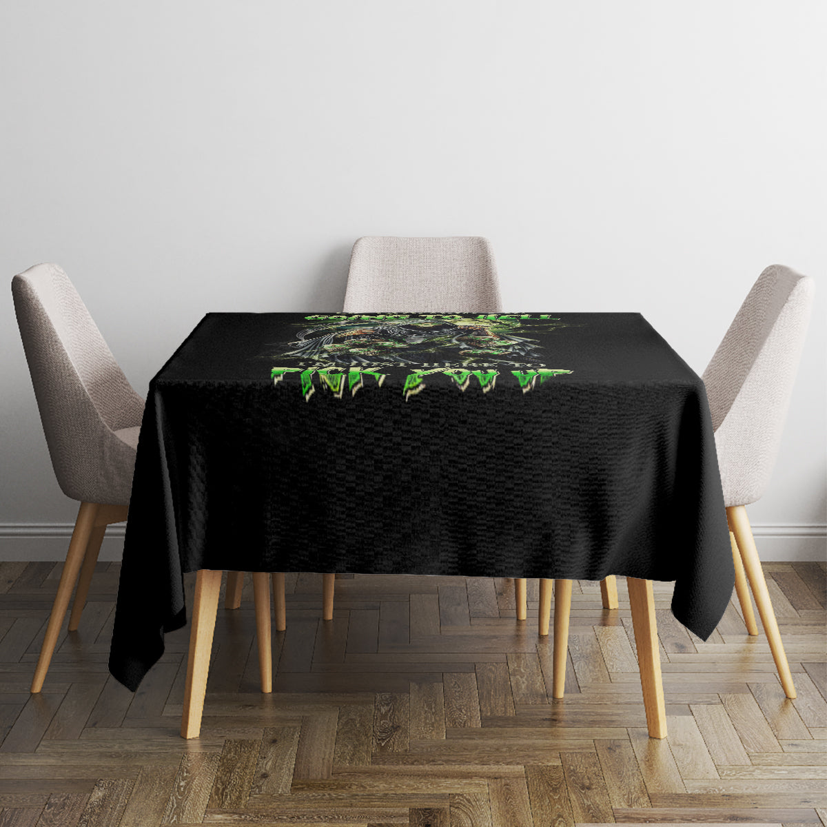Skull Reaper Tablecloth I Going To Hell Just Pick You Up - Wonder Print Shop