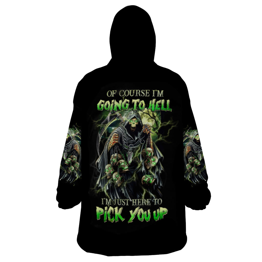 Fire Skull Wearable Blanket Hoodie Judge Me When You're Perfect Otherwise Shut Up - Wonder Print Shop