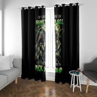 Skull Reaper Window Curtain I Going To Hell Just Pick You Up - Wonder Print Shop