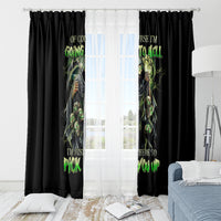 Skull Reaper Window Curtain I Going To Hell Just Pick You Up - Wonder Print Shop