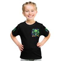 Skull Pumpkin Kid T Shirt I Have Three Side Quite Funny And Side You Never Want - Wonder Print Shop