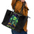 Skull Pumpkin Leather Tote Bag I Have Three Side Quite Funny And Side You Never Want - Wonder Print Shop