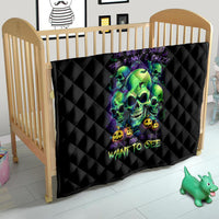 Skull Pumpkin Quilt I Have Three Side Quite Funny And Side You Never Want - Wonder Print Shop