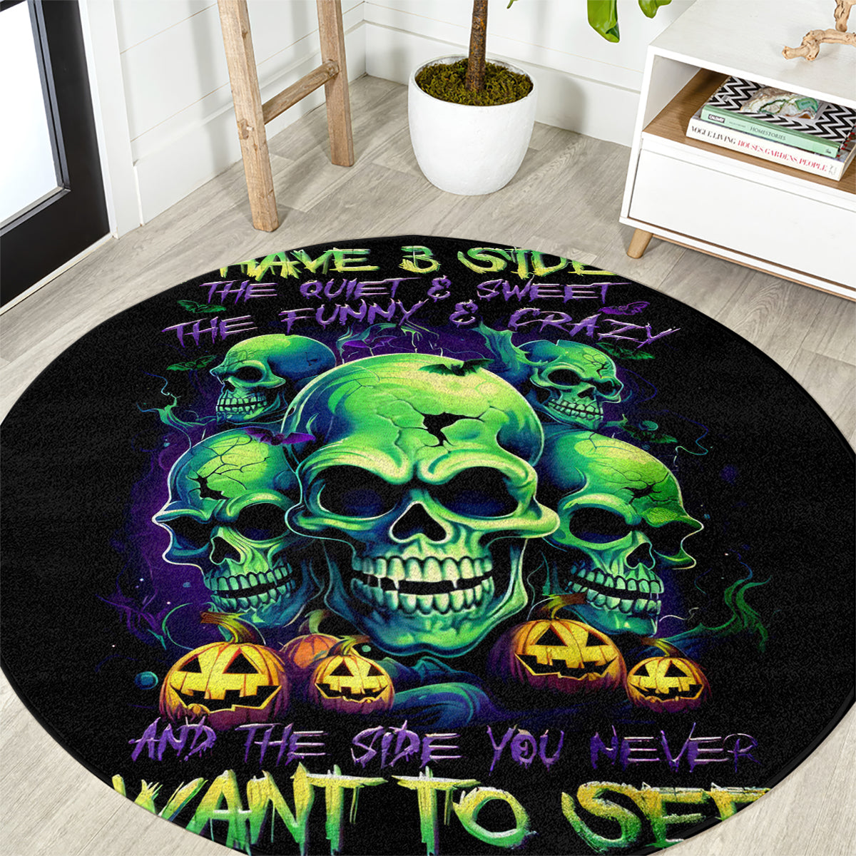 skull-pumpkin-round-carpet-i-have-three-side-quite-funny-and-side-you-never-want