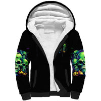 Flower Skull Sherpa Hoodie Don't Try To Figured Me Out I Special Kind Fire Flower - Wonder Print Shop