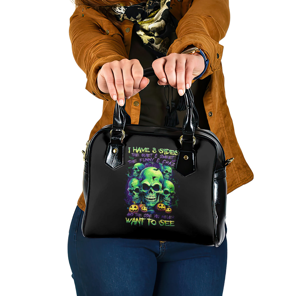 skull-pumpkin-shoulder-handbag-i-have-three-side-quite-funny-and-side-you-never-want