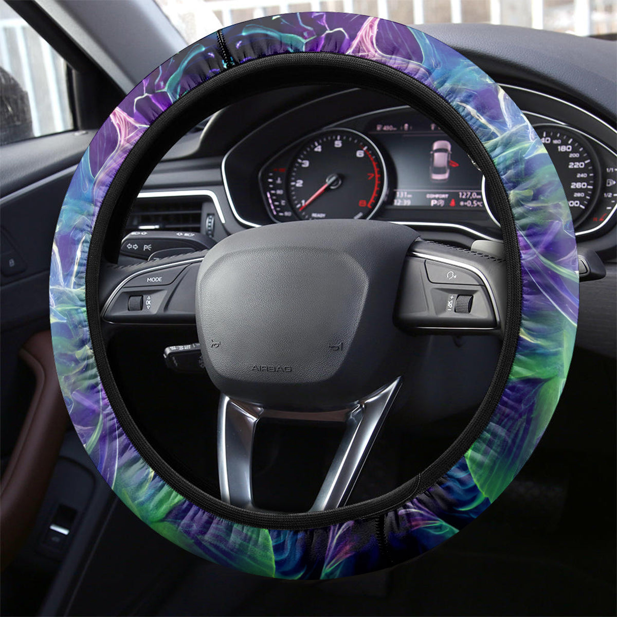 Skull Pumpkin Steering Wheel Cover I Have Three Side Quite Funny And Side You Never Want - Wonder Print Shop