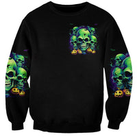 Flower Skull Sweatshirt Don't Try To Figured Me Out I Special Kind Fire Flower - Wonder Print Shop