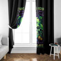 Skull Pumpkin Window Curtain I Have Three Side Quite Funny And Side You Never Want - Wonder Print Shop