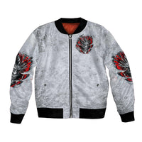 Devil Skull Bomber Jacket I Never Alone My Demon With Me 24/7 - Wonder Print Shop