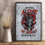 Devil Skull Canvas Wall Art I Never Alone My Demon With Me 24/7 - Wonder Print Shop