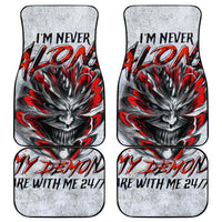 Devil Skull Car Mats I Never Alone My Demon With Me 24/7 - Wonder Print Shop