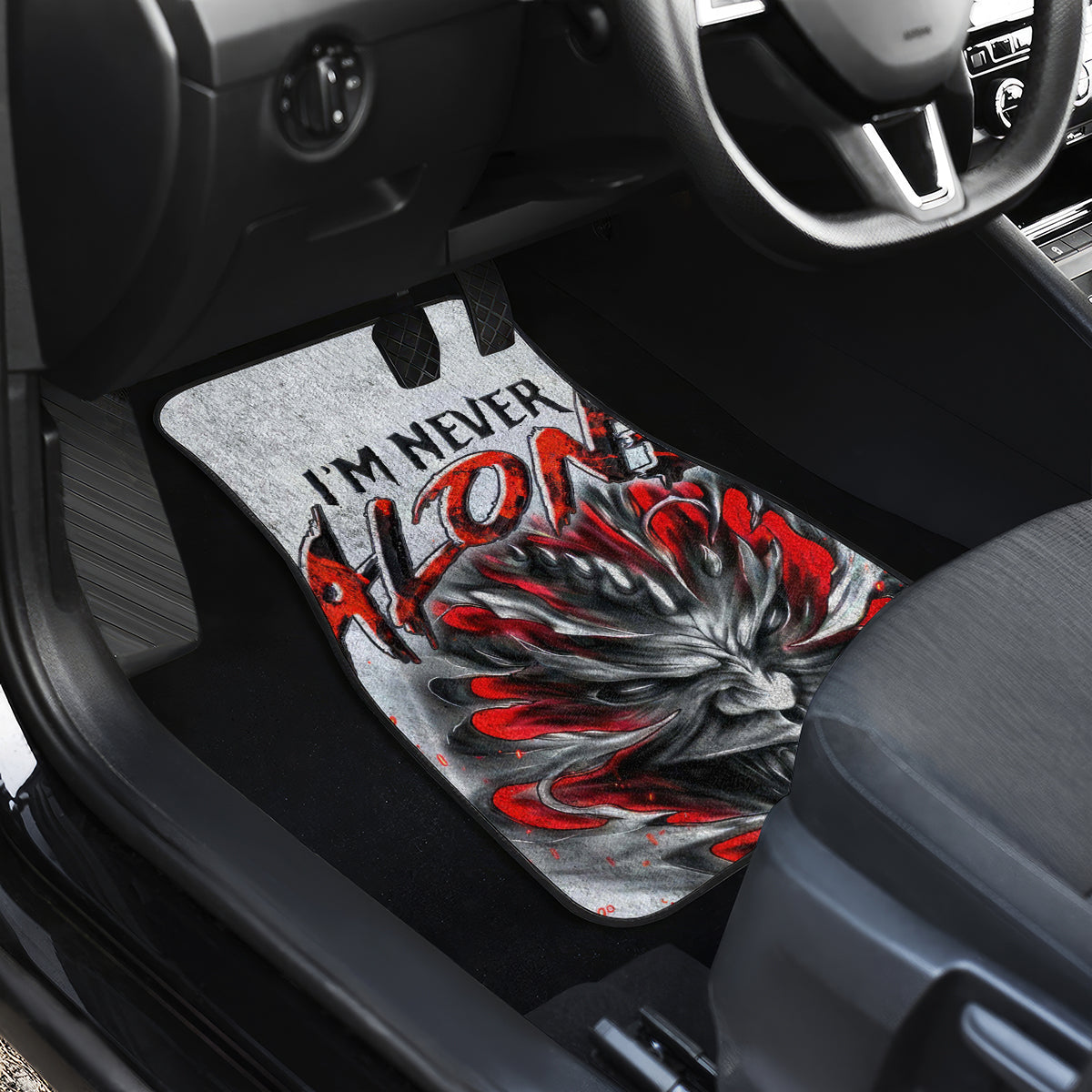 Devil Skull Car Mats I Never Alone My Demon With Me 24/7 - Wonder Print Shop