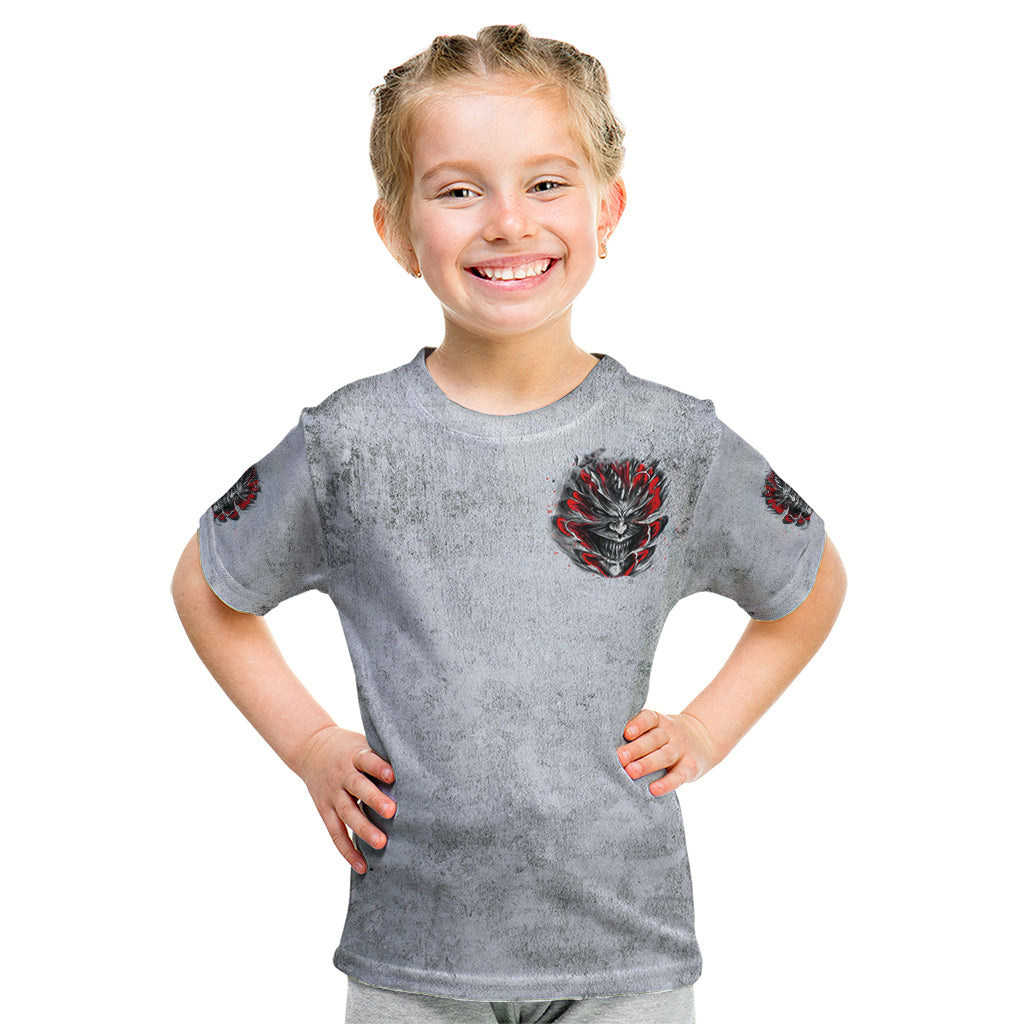 Devil Skull Kid T Shirt I Never Alone My Demon With Me 24/7 - Wonder Print Shop