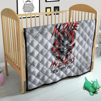 Devil Skull Quilt I Never Alone My Demon With Me 24/7 - Wonder Print Shop