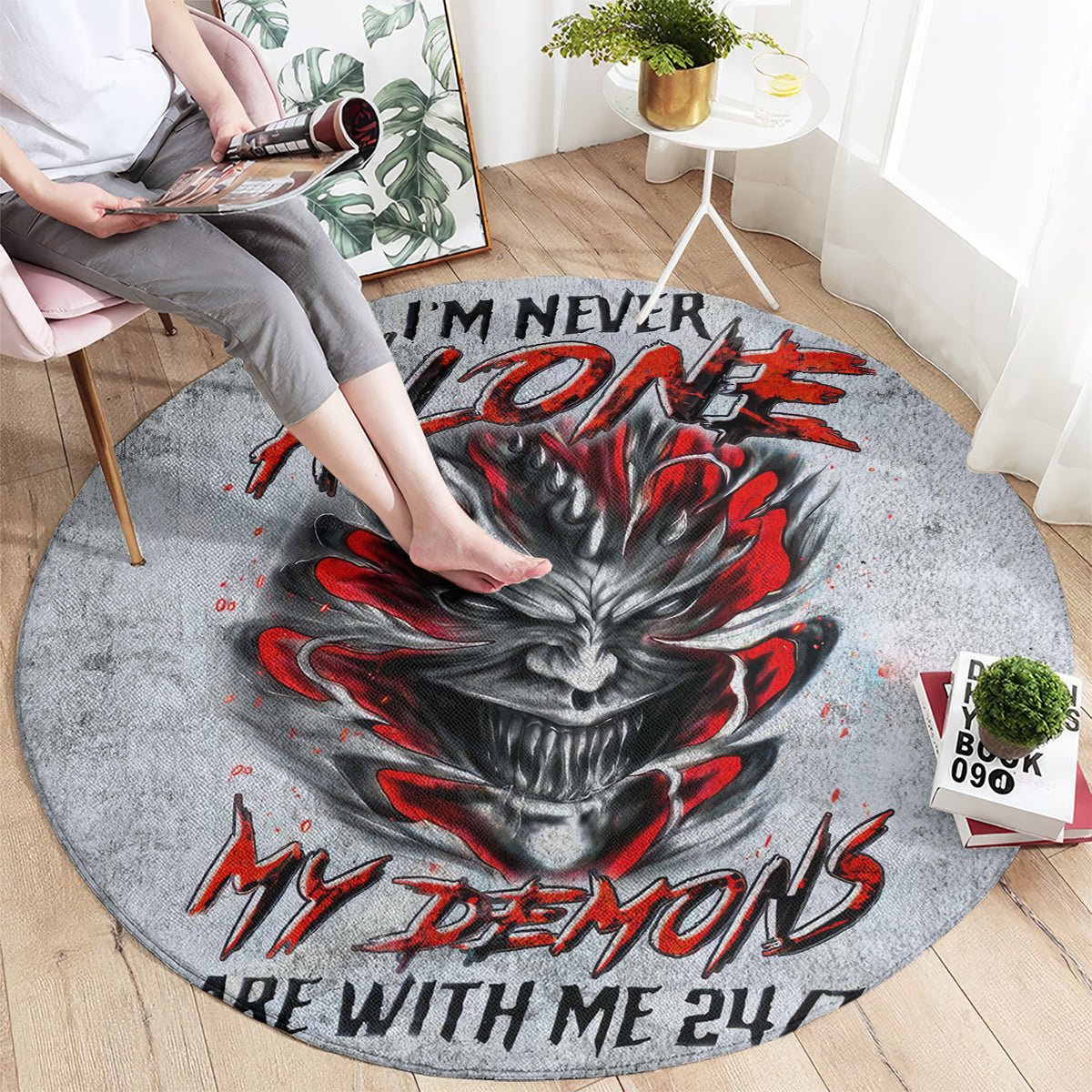 devil-skull-round-carpet-i-never-alone-my-demon-with-me-247
