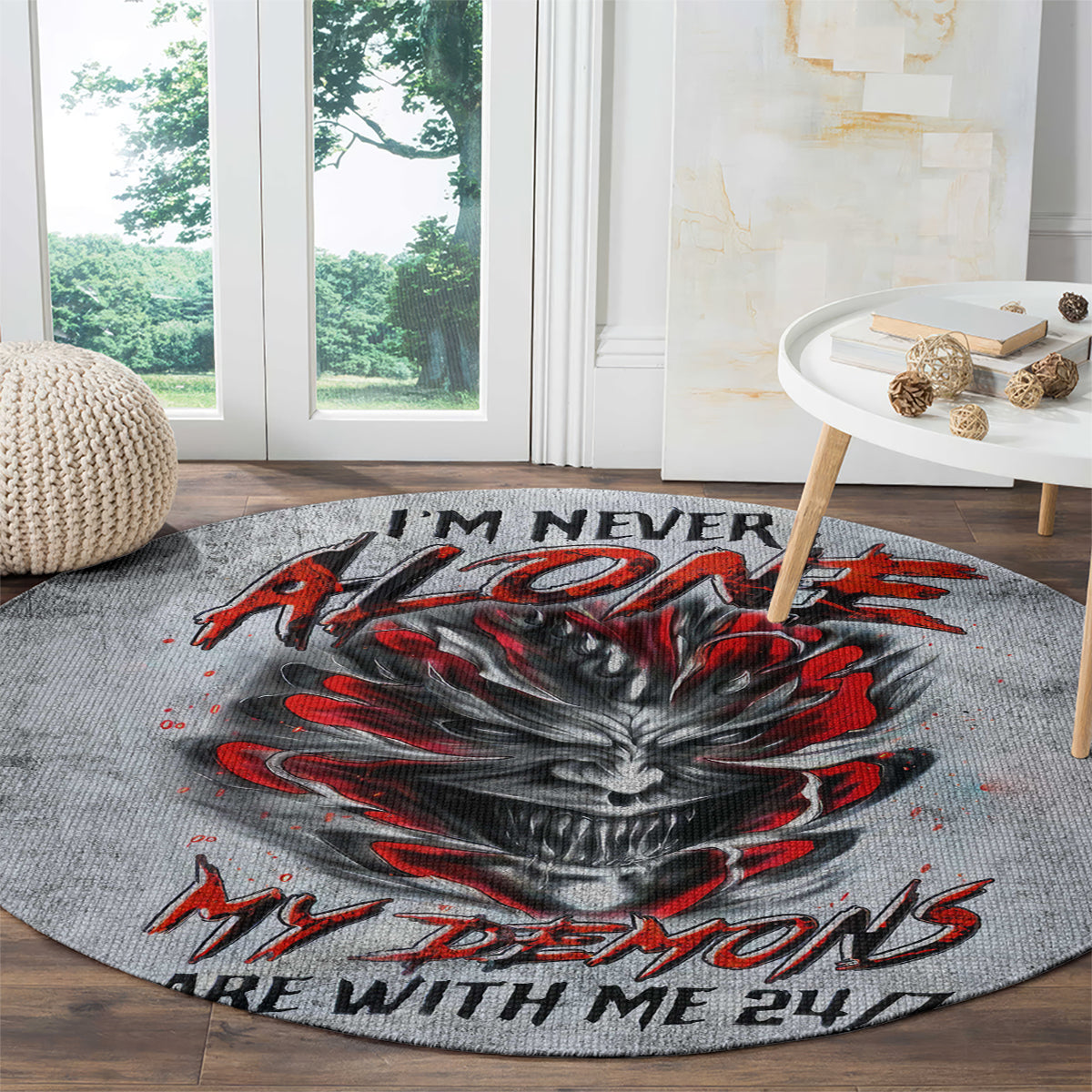 devil-skull-round-carpet-i-never-alone-my-demon-with-me-247