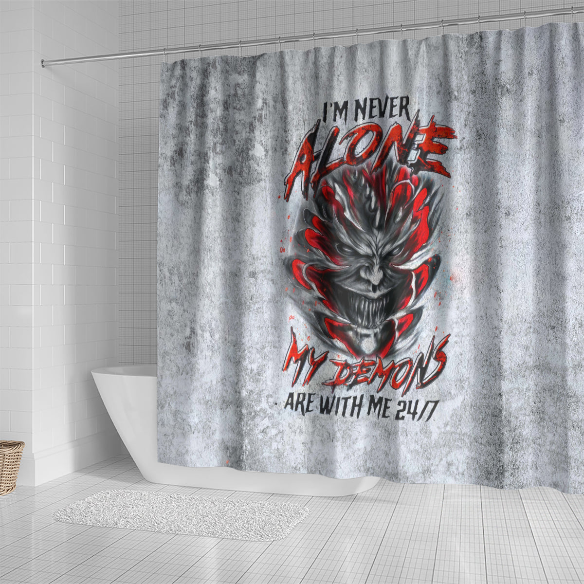 devil-skull-shower-curtain-i-never-alone-my-demon-with-me-247
