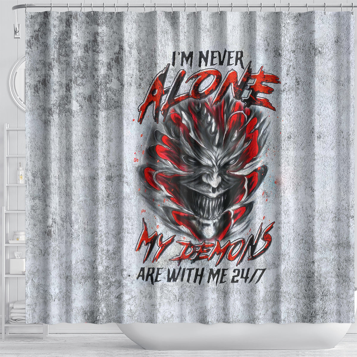devil-skull-shower-curtain-i-never-alone-my-demon-with-me-247