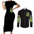 Death Skull Couples Matching Short Sleeve Bodycon Dress and Long Sleeve Button Shirts I Never Alone My Demon With Me 24/7 - Wonder Print Shop