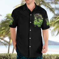 Death Skull Hawaiian Shirt I Never Alone My Demon With Me 24/7 - Wonder Print Shop