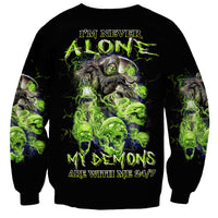 Flower Skull Sweatshirt I Blunt Because God Rolled Me That Way - Wonder Print Shop