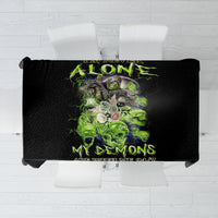 Death Skull Tablecloth I Never Alone My Demon With Me 24/7 - Wonder Print Shop