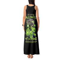 Flower Skull Tank Maxi Dress I Blunt Because God Rolled Me That Way - Wonder Print Shop