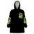 Flower Skull Wearable Blanket Hoodie I Blunt Because God Rolled Me That Way - Wonder Print Shop