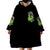Flower Skull Wearable Blanket Hoodie I Blunt Because God Rolled Me That Way - Wonder Print Shop