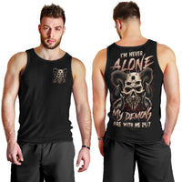 Flower Skull Men Tank Top I Try To Avoid Drama DT01