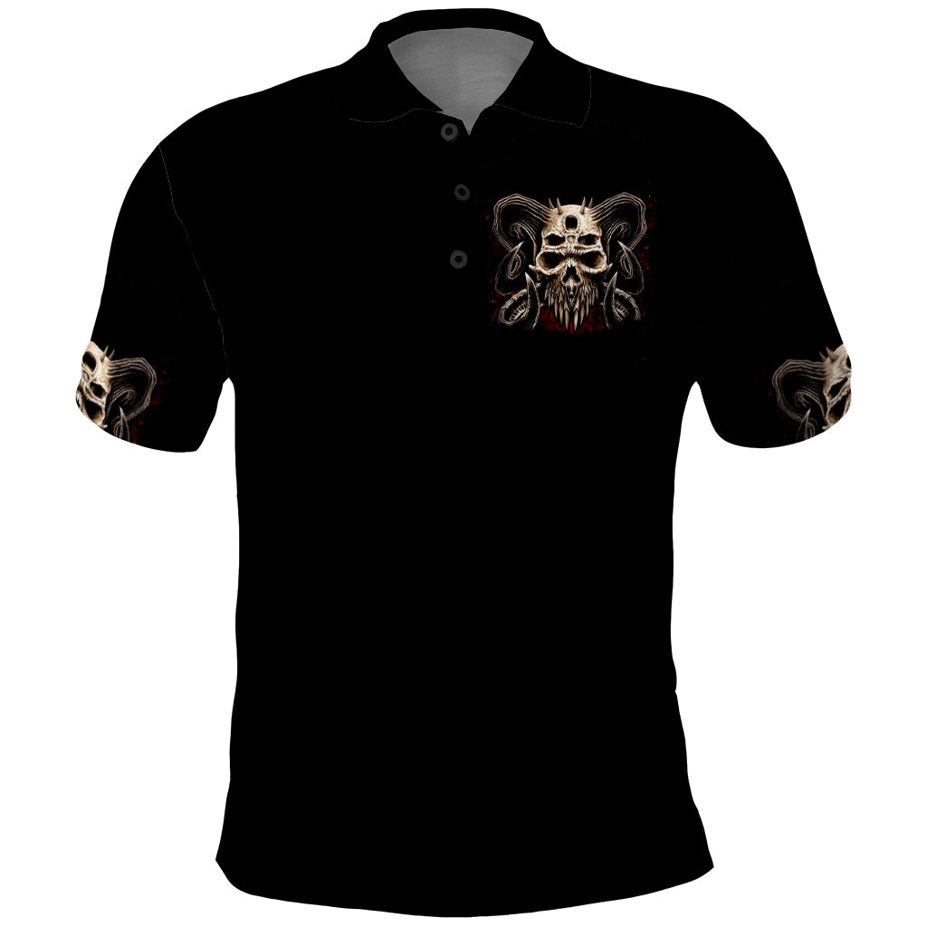 Flower Skull Polo Shirt I Try To Avoid Drama - Wonder Print Shop