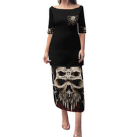 Flower Skull Puletasi I Try To Avoid Drama - Wonder Print Shop